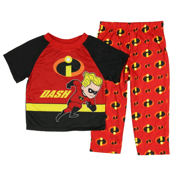 Disney Pixar The Incredibles Toddler Boys Fleece T-Shirt & Pants Set 